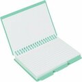 C-Line Products Tropic Tones 48750 Index Card Notebook with Tab, Ruled Sheet, 3 x 5 in Sheet, 60-Sheet, White Sheet CLI48750